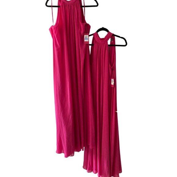 NWT VINCE CAMUTO HALTER JUMPSUIT POMEGRANATE PINK Varies - Picture 5 of 10